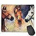 Produktbild Mouse Pad Cool Horse Oil Painting Rectangle Rubber Mousepad 8.66 X 7.09 Inch Gaming Mouse Pad with Black Lock Edge