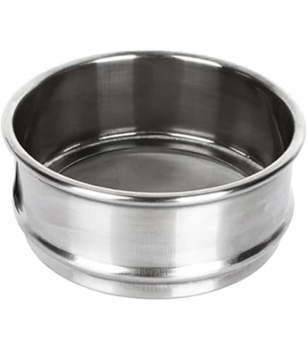 PATIKIL Laborsieb 35 Maschen (0,5 Mm) – Edelstahl 304, 20 Cm Durchmesser, 4 Cm Hoch – Für Sieben Von Pulver, Tee, Erde & Schrauben