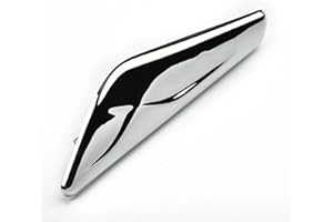 Bohaner Revêtement d'aile avant chromé 51117338569/51117338570 pour BMW X3 X4 F25 F26 2013-2017 Panneau décoratif paroi latérale Finisher Revêtement latéral (droite (droite (51117338570))