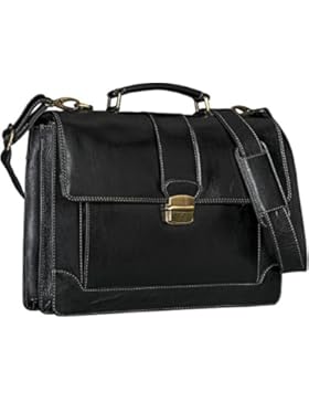 STILORD Vintage Businesstasche Umhängetasche elegant Büro Officetasche Dokumententasche mit Schloss Rinds Leder...