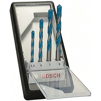 Bosch 2607010546 7pc Robust Line Multi Construction Drill Bit Set Free Tape 8m
