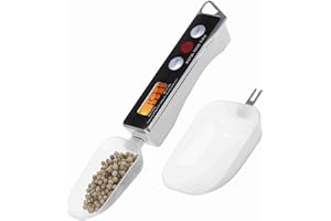 GAROSA Balance à Cuillère Numérique à Plusieurs Unités de Poids 0,05 G à 500 G Balance à Cuillère à Mesurer électronique Détachable avec Fonction de Tare pour une Réinitialisation,Noir