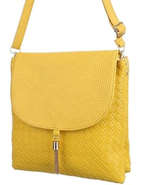 Damen Tasche, Kleine Perforierte Umhängetasche, Kunstleder, TA-C248