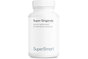 Super Gingerols - Extrait Naturel de Gingembre - Soutenir l’Immunité, Réduit les Nausées et Stimule le Tonus et l’Energie - Formule naturelle en gélules - Vegan - SuperSmart
