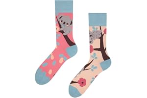 Dedoles Calcetines Unisex Hombre Mujer y Niños Algodón muchos diseños divertidos Fútbol Bicicleta Caballos Plantas Bombero Regalo diferente izquierda derecha