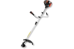 Desbrozadora Gasolina Fuxtec FX-4MS142-42,5cc, Multiherramienta 2 en 1 y Motor de 4 Tiempos - Cómodo Cortasetos, Correa, Cuchilla de 3 Dientes y Carrete de Doble Hilo incluidos