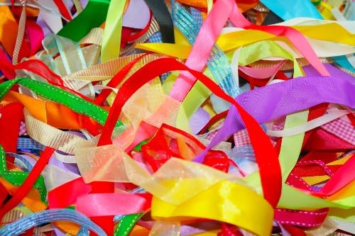Assorted Ribbon, Various Colours , Approx 25m Per Bag