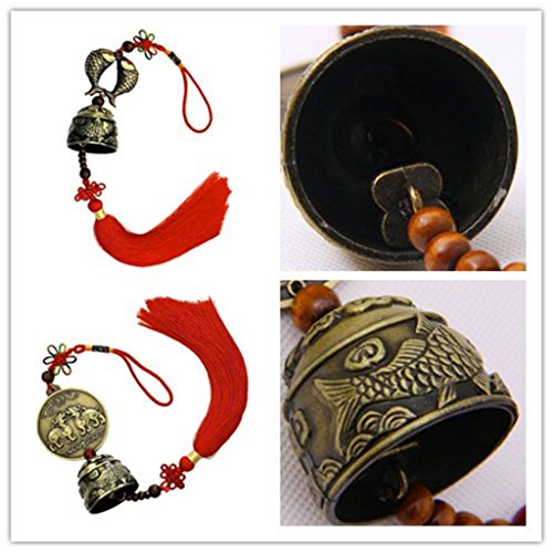 1x Windspiel Klangspiel Anhaengen mit Chinesischer Knoten Feng-Shui-Dekor #2 - 2