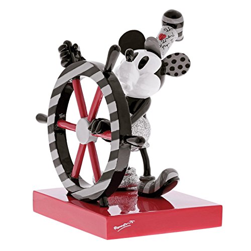 Disney Britto Figurine, Résine, Rouge Blanc Noir, 170 x 130 x 180 cm