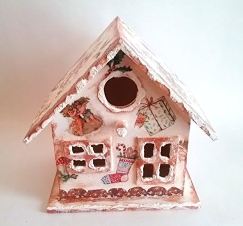 Christmas birdhouse, decorative birdhouse, Christmas decor - FREE UK DELIVERY !!!