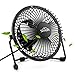 Produktbild SIMBR Mini Ventilator Tischventilator mit USB Anschluß Durchmesser: 13.33cm 5.25´´ inch in schwarz