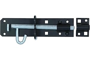 Merriway BH01738 Type 2A Heavy Duty Brenton Bolt Padbolt, 150mm -Black Pad