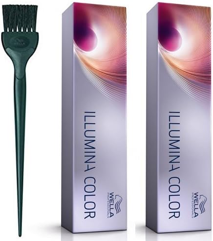 Wella illumina Color 10/1 Lightest Ash Blonde 60ml DUO PACK and color brush