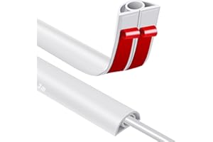 JAHOMFAI Passe Cable Sol Cache Fil Électrique Sol Auto-Adhésif 3M Petit Canal de câble Flexible pour Le Bureau, Le Concert, etc. Protection des Fil électrique et Prévention des Risques de Trébuchement