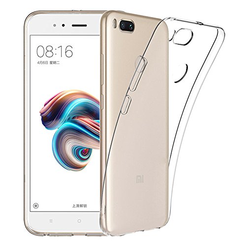 XiaoMi Mi 5X Funda - SMTR Estuche de silicona cubierta Slim TPU Cover Funda para XiaoMi Mi 5X  transparente