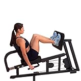 Die Beinpresse läuft über das 95 kg Gewichtspaket