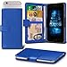 Price comparison product image (Blue) Lenovo A2010 Adjustable Spring Wallet ID Card Holder Case Cover ONX3