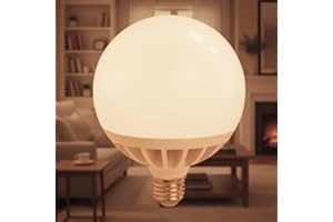 LED ATOMANT Bombilla LED E27 G120 Potentisima 25W. Color Blanco Calido (3000K). Globo de 2450 Lumenes. 330 Grados Apertura.