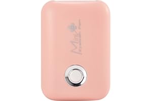 ThreeH USB Mini Ventilador Portátil 3 Velocidades de Viento Recargable Secador de Pestañas de Mano Ligero Ventilador Dask Sin Pala para Viajes Oficina Casa,Rosa
