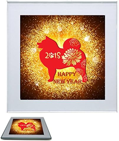 Chinese New Year 2018 Year of the Dog Premium Drinks Mug Coaster Chinese New Year CNY Gift Idea, February 16th 2018.