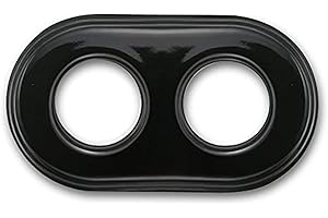 Fontini 31-802-27-2 - Marco madera haya 2 elementos porcelana negro pack