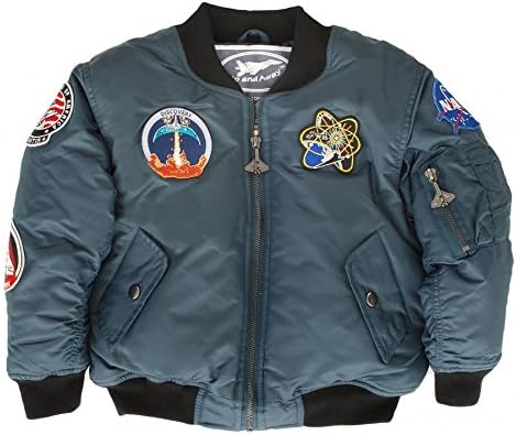 Up and Away Space Shuttle Kids Flying Jacket Age 6 Blue