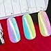 Sindy New Mermaid Effect Nail Glitter Polish Sparkly Magic Glimmer Powder Dust DIY Nail Art Tip Decoration Tools Gel UV Nails Art (Pink)