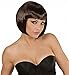 Price comparison product image Brown Chanel Wig for 20s Mod Flapper Bob Cut Fancy Dress Accessorie