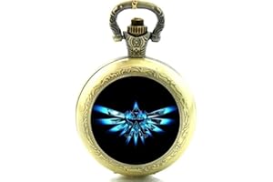 Cymru Apparel Gift Boxed Legend of Zelda Triforce Quartz Pocket/Necklace Watch
