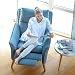 Produktbild Lounge-Relax-Sessel skandinavisch + Hocker als Ohrensessel modern im Retrodesign mit Schlaffunktion Stillsessel Fernsehsessel Ruhesessel TV-Sessel Stuhl Relaxstuhl Liege Sessel mit verstellbarer Rückenlehne und Fussteil Landhausstil