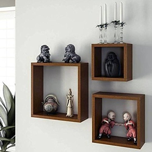 Onlineshoppee Frente Square Floating Wall Shelves Set of 3 RS.499 (75.00% Off) - Amazon