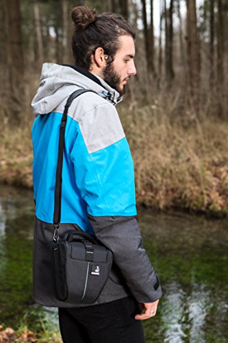 Sac   tui Bodyguard Colt M Sacoche pour appareil photo avec housse de pluie pour tous les appareils photo SLR avec objectifs jusqu    18cm    l exempe de Canon EOS 70D 77D 80D 200D 1300D 700D 750D 760D 77D 800D Nikon D3300 D3400 D5100 D5300 D5500