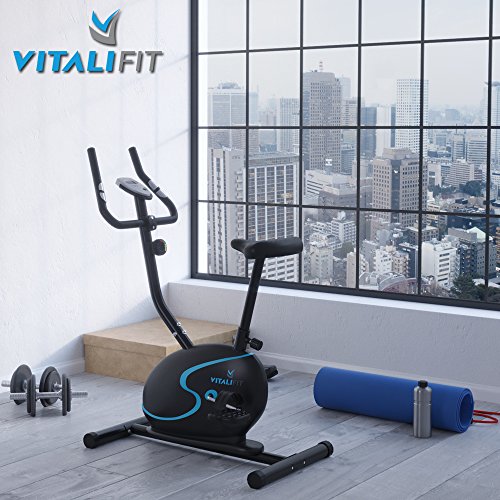 VitaliFit Heimtrainer Ergometer Fahrradtrainer Fitnessbike Trimmrad Fitnessgerät - 3