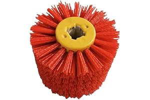 Yikko Schleifmittel Drahttrommelrad Polierbürste für Holzmöbel (Rot 80 Körnung)