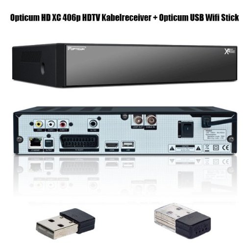 Opticum HD XC 406p HDTV-Kabelreceiver (HDMI, Conax Kartenleser, USB) + Opticum USB Wifi Stick - 2