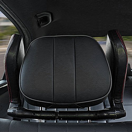 Preisvergleich Produktbild Universal Kopfstütze Autositz Kopf und Nackenstützkissen, Leder Hals Schulterkissen, Autositz Reisekissen, Auto Kissen Zum Schlafen