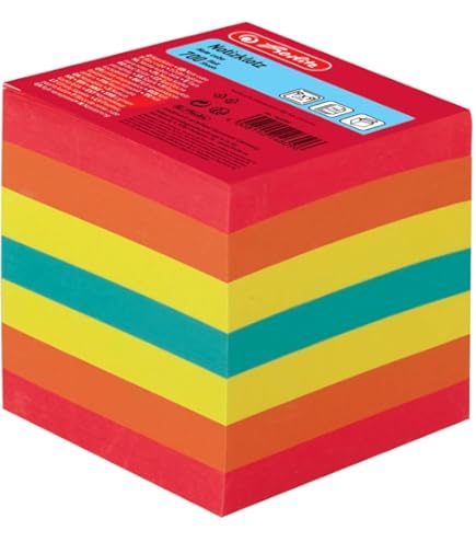 DONAU 7491001-99 notitiedoos/briefjesdoos/briefblok 83 x 83 x 75 mm