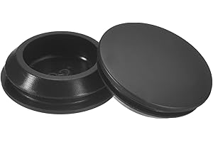QUARKZMAN 8pz Tappi in Silicone, Tappi a Scatto Rotondi in Gomma per Foro 22-24mm, Tappi per Fori Impermeabili Tappo Foro Tubo Metallico, Cappucci Estremità Mobili, Tappo in Gomma Nero