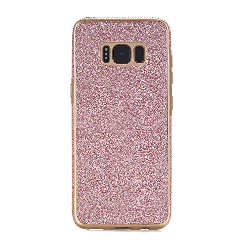 Galaxy S8 Slim Etui, TechCode Geometrisch Slim Fit Dual Layer Drop Schutz Burgund Modern Grip Hülle für Samsung Galaxy S8 (Galaxy S8, Rosa-A2) - 2