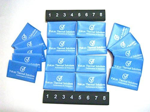 Performance Plus Connection Spark Plug Wire Cylinder Marker Shrink Sleeve (18 Pack) Blue