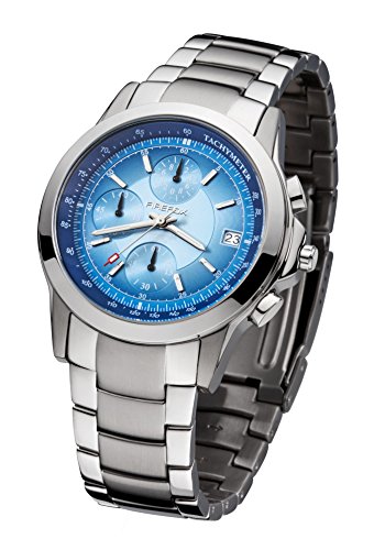 FIREFOX SHOOTER FFS07-103c blau Chronograph Herrenuhr Armbanduhr Sicherheitsschliee 10 ATM wasserdicht FIREFOX SHOOTER FFS07-103c blau Chronograph Herrenuhr Armbanduhr Sicherheitsschliee 10 ATM wasserdicht
