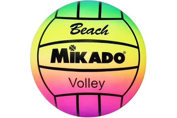 CUCUBA Ballon de Volley Beach Volley En Caoutchouc Modèle Soft Léger pour Entraînement ou Match 16 cm