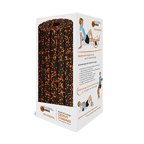 Blackroll Orange Groove STANDARD (Das Original) Selbstmassagerolle – inkl. Übungs-DVD, -Poster und -Booklet - 4