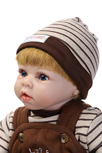 NPK 2017 Hot Gift Item Lifelike New Reborn Boy Baby Doll Soft Vinyl Silicone Newborn Dolls with Small Lovely Monkey Toy