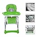 Produktbild babyfield Hochstuhl lässt SICHe für Baby - Stuhl Grün mit Tablet für Kinder von 6 Monaten bis 3 Jahren