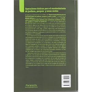 Operaciones básicas para el mantenimiento de jardines, parques y zonas verdes (Cp - Certificado Profesionalidad)