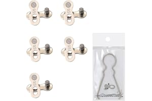 LAHVIUU Bicycle Missing Link,5 Pairs Mountain Road Bike Chain Reusable Silver Steel Single Chain Split Quick Release Links for 9 Speed Bikes Connector Link,With Removal Tool
