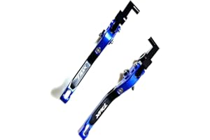 YANG HUA CNC pieghevole allungabile moto leve freno frizione per YAMAHA TMAX 2001-2019 (BLUE, TMAX 2001-2007)