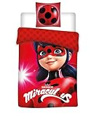 Producto bajo licencia oficial: Esta funda de edredón es decorado con los personajes de Miraculous.