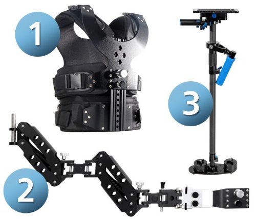 ayex Weste II mit zweifedrigem Tragearm inkl. carbon Schwebestative ayex Weste II mit zweifedrigem Tragearm inkl. carbon Schwebestative
